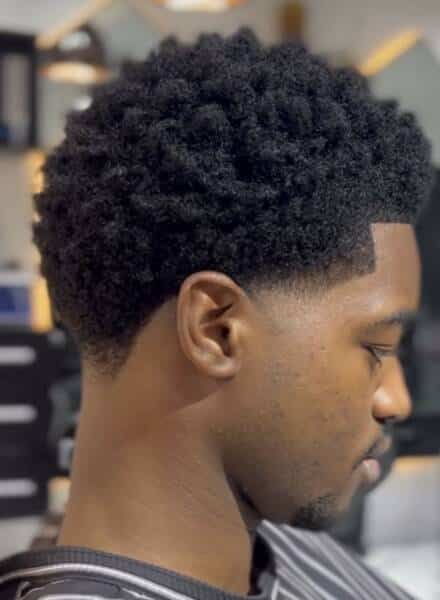 coiffure afro homme