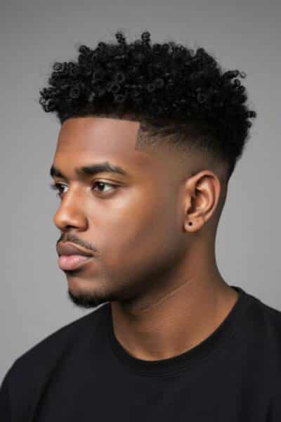 coiffure afro homme