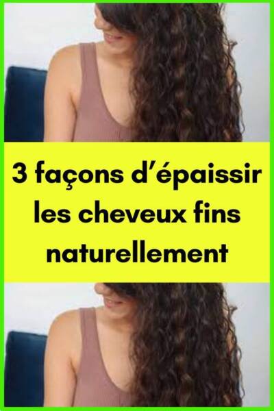 Coiffure sans gel
