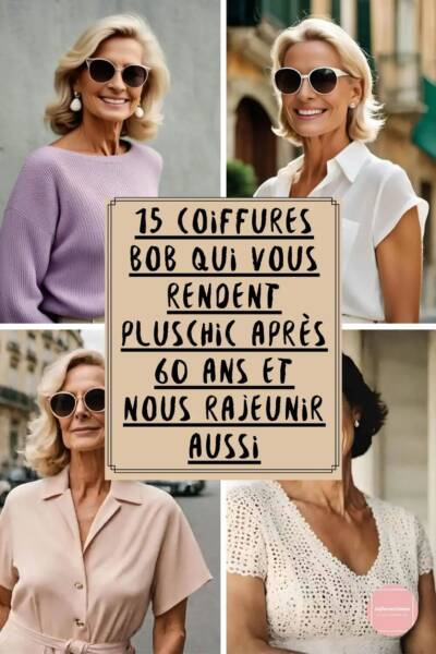 coupe dégradée pour femme de 60 ans