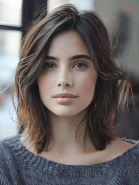 coupe de cheveux visage rond