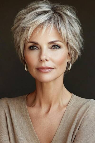 coupe courte femme 60 ans