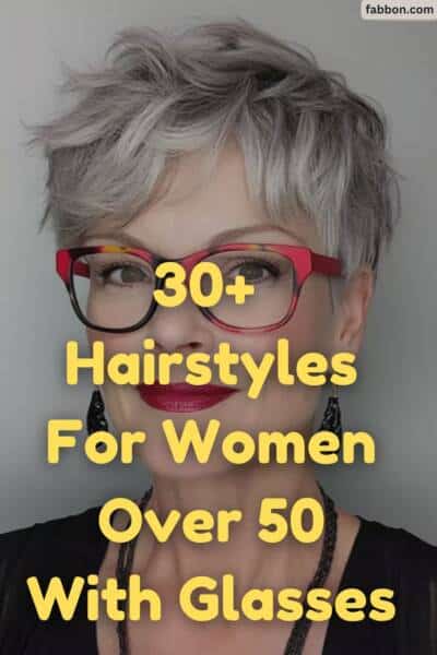 coupe de cheveux 50 ans avec lunettes