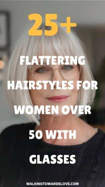 coupe de cheveux 50 ans avec lunettes