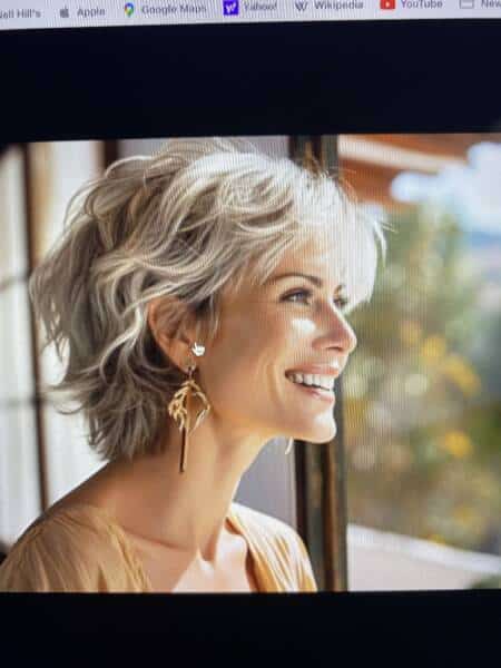 coupe dégradée pour femme de 60 ans