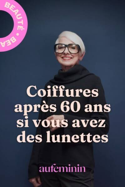 coupe de cheveux 50 ans avec lunettes