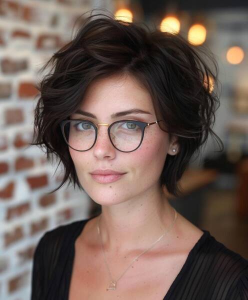 coupe femme 50 ans lunettes