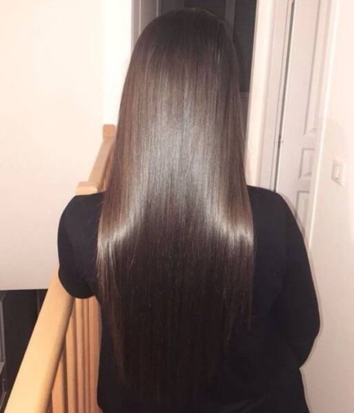 Cheveux brillants miroir