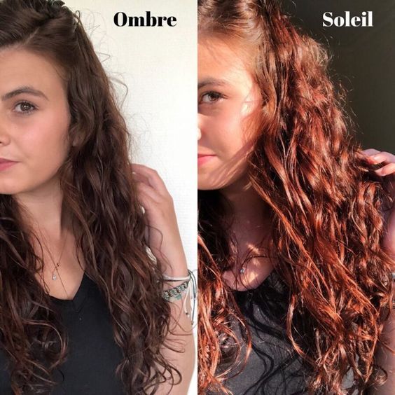 Henn&eacute; auburn cheveux