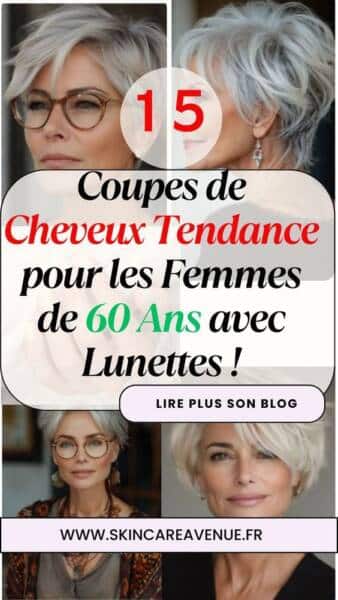 Coupe courte femme 50 ans lunettes