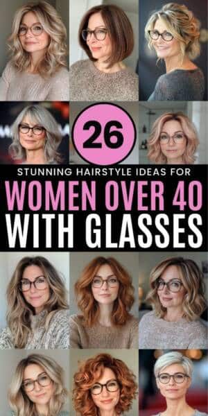 Coupe de cheveux femme lunettes