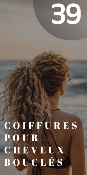 Coiffure cheveux bouclés femme